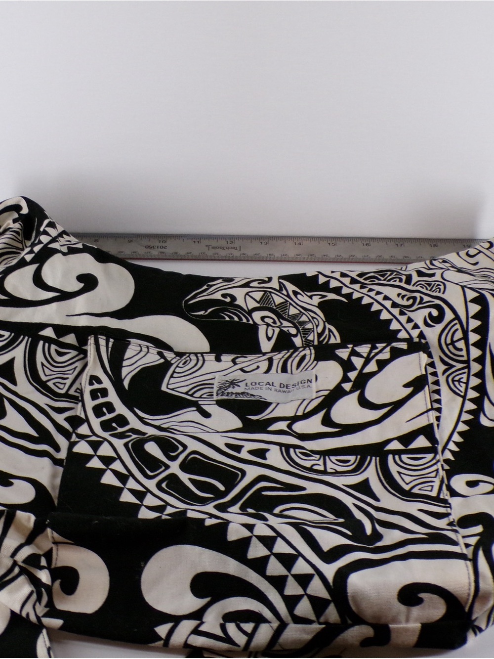 Local Design Black & White Printed Tote Bag
